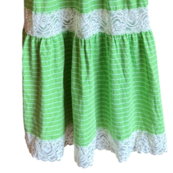 PINK Victoria’s Secret VTG Lace Cotton Midi Dress Top Intimates Beach - Picture 7 of 13